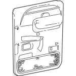 5C3Z2627406DAB - Body: Door Trim Panel for Ford: F-250 Super Duty, F-350 Super Duty, F-450 Super Duty, F-550 Super Duty Image