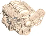 20134 - : LS High-Mount A/C Accessory Drive Bracket - Fits Sanden SD508 or SD7 Comp. for Holley Image