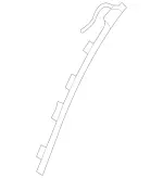 2238200802 - Instrument Panel/Center Console/Linings: Lens for Mercedes-Benz: Maybach EQS 680 SUV, Maybach S580, Maybach S680, S500, S580, S580e, S63 AMG E Performance Image