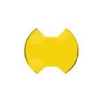 5210 - : SlimLite 8" LED - Light Shield - SAE Driving - Selective Yellow for KC HiLiTES Image