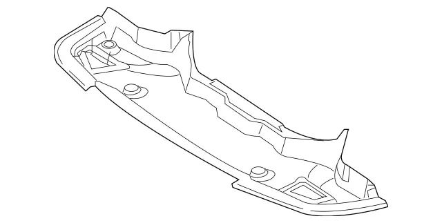 219524013064 - Chassis Sheet Metal/Air Intake: Trim for Mercedes-Benz: CLS500, CLS550 Image image
