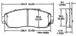 13051145 - : Disc Brake Pad Set for OmniParts Image