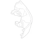 164820117439 - Attachment Parts: Reflector for Mercedes-Benz: GL320, GL550 Image