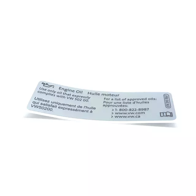 Info Label - Volkswagen (07K-010-706-T)