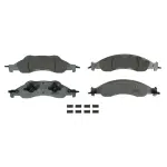 OEX1278 - : OEX Front Disc Brake Pad Set Premium Ceramic for WAGNER BRAKE Image