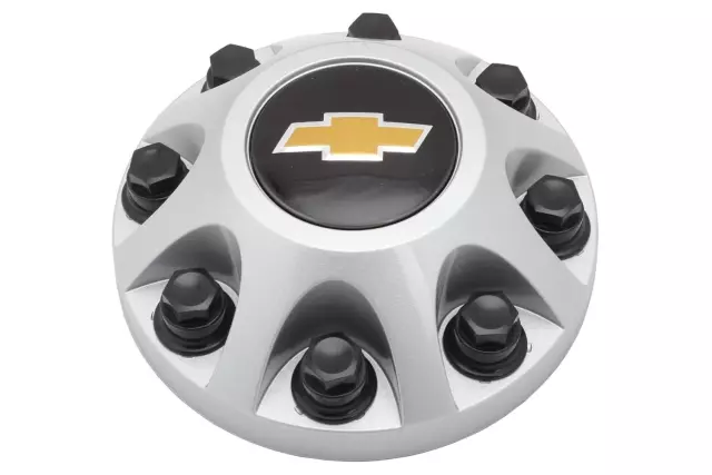 22781439 - : Sparkle Silver Center Cap with Bowtie Logo for Chevrolet: Silverado 2500 HD, Silverado 3500 HD Image