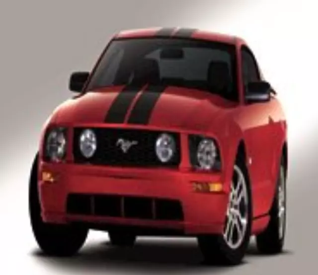 7R3Z7620000AC - Exterior: Convertible Racing Stripes - Silver for Ford: Mustang Image