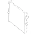 1675007700 - Radiator: Coolant Radiator for Mercedes-Benz Image