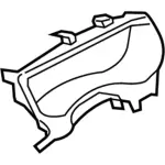 FT4Z58044D70CA - Body: Cluster Bezel for Ford Image