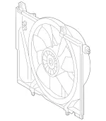 2305000393 - Radiator: Blower for Mercedes-Benz Image