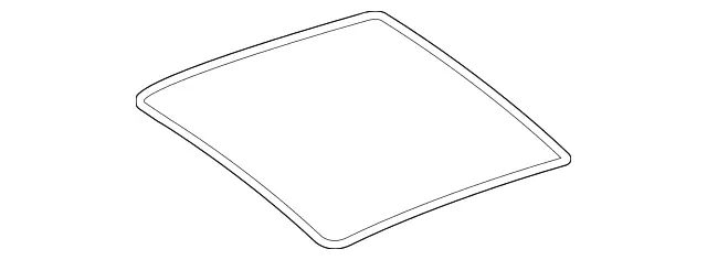 205783009664 - : Seal, Sliding Sunroof for Mercedes-Benz: C350e, C400, C450 AMG, C63 AMG, GLA250, GLC300, GLC43 AMG, GLC63 AMG Image