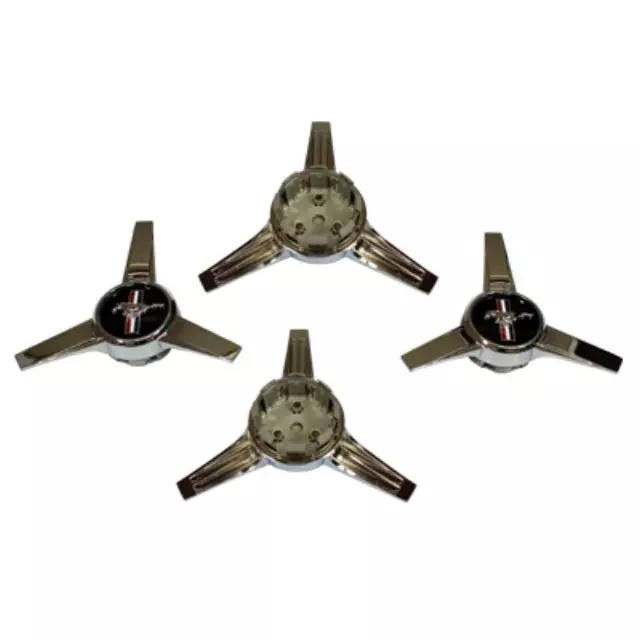 5R3Z1130AA - Suspension: Pony Spinner Style Cap w/ Pony Logo, 4pc kit for Ford: Mustang Image