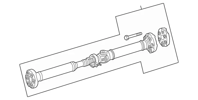 2384104301 - : Propeller Shaft for Mercedes-Benz Image