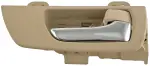 79846 - : Interior Door Handle Front Right Chrome Lever Beige Ivory Housing for Dorman Image