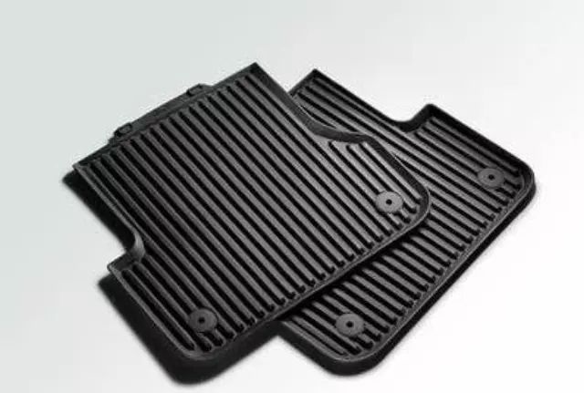 All Weather Floor Mats - Rear - Black - Audi (8K0-061-511-041)