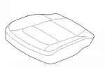 HB5Z7862901AA - : Cover Assembly Seat Cushion for Ford Image