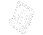 2189200132 - Rear Seat Bench: Backrest Frame for Mercedes-Benz Image