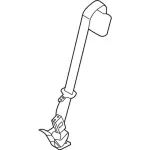 9C2Z16611B64BB - Electrical: Center Belt Assembly for Ford: E-150, E-250, E-350 Super Duty Image