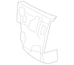 2046202308 - Cowl, Front Panel: Firewall for Mercedes-Benz Image