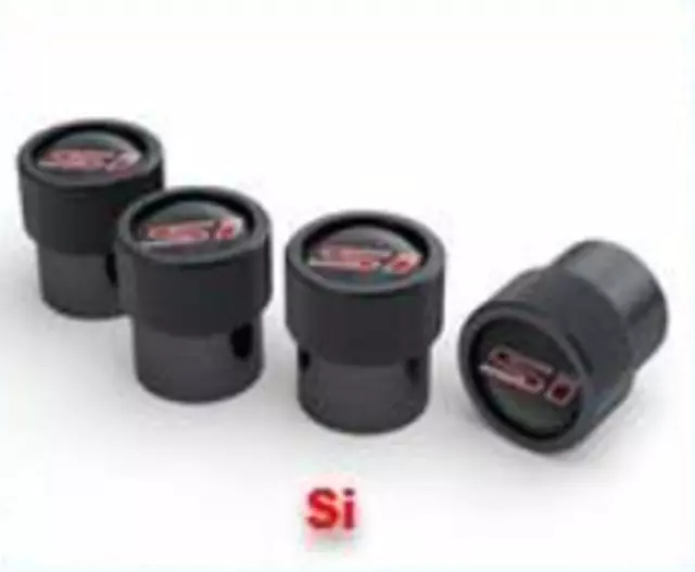 8W48PL4100B - : Valve Stem Caps - Side - Black for Honda: Civic Image