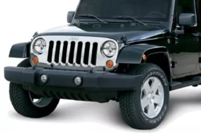 82210558AD - Mopar Accessories - Component Parts: Chrome Applique Grille Kit for Jeep: Wrangler, Wrangler JK Image