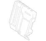 2929207302 - : Padding, Rear Seat Backrest for Mercedes-Benz Image