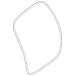 1667400378 - Rear-End Door: Seal, Rear-End Door for Mercedes-Benz: GL350, GL450, GL550, GL63 AMG, GLS350d, GLS450, GLS550, GLS63 AMG Image