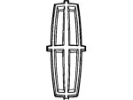 8A1Z16720D - Body: Emblem for Lincoln: MKX Image