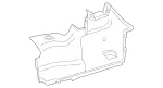 20569074029F08 - Body: Trunk Side Trim for Mercedes-Benz Image