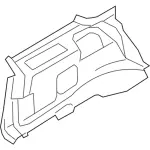 FL1Z4031013DE - Body: Quarter Trim Panel for Ford Image