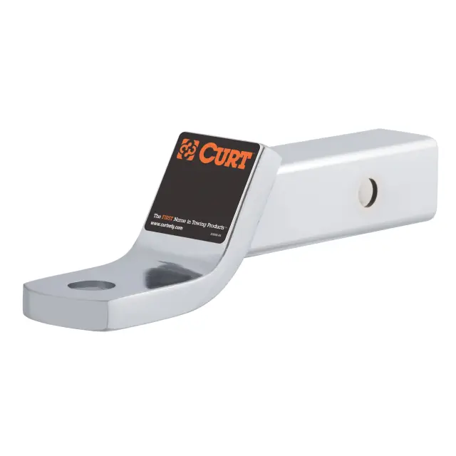 45290 - : Class 3 Ball Mount (2" Shank, 7,500 lbs., 2" Drop, 7-1/2" Long, Chrome) for CURT Image