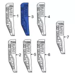 PC3Z16720BL - Body: Nameplate for Ford: F-350 Super Duty Image