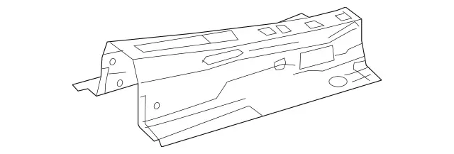 2136826202 - Trim: Dampening, Transm. Tunnel for Mercedes-Benz: CLS450, CLS53 AMG, E300, E350, E400, E43 AMG, E450, E53 AMG Image image