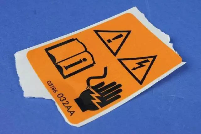 High Voltage Warning Label - Mopar (5186032AB)