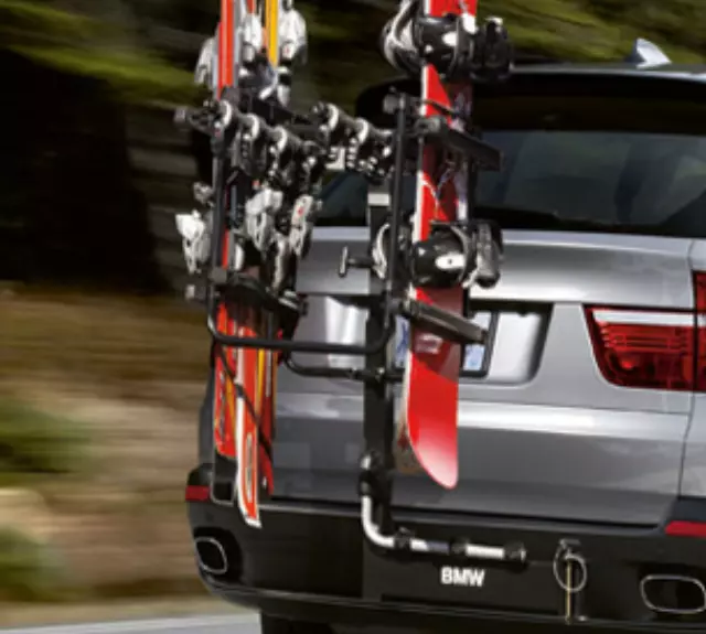 82110393955 - : Swing Away Hitch Mounted Ski And Snowboard Carrier for BMW: X3, X5, X6 Image
