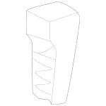 2108200814 - Body: Gear Lower Bracket for Mercedes-Benz Image