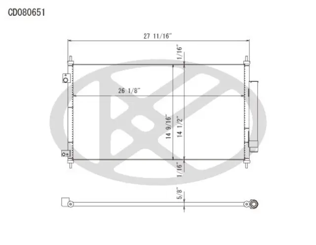 CD080651 - : Koyorad A/C Condenser for Koyo Image