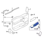 ML3Z14528EA - Body: Pull Handle for Ford: F-150 Image