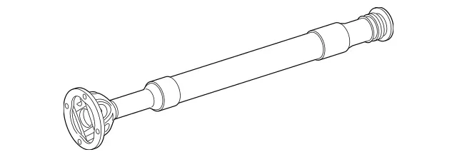 2044107001 - Propeller Shaft: Propeller Shaft, Front for Mercedes-Benz Image