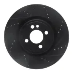 63332008R - : DFC Brake Rotor - Drilled and Slotted - Black for DYNAMIC FRICTION Image