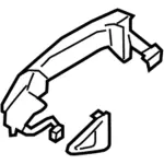 8A6Z5822404A - Body: Handle, Outside for Ford: EcoSport Image