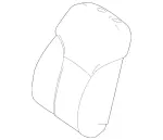 16691083191B55 - Body: Seat Back Cover for Mercedes-Benz Image