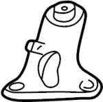 55452AR001 - : Stay Bracket for INFINITI: Q45 Image