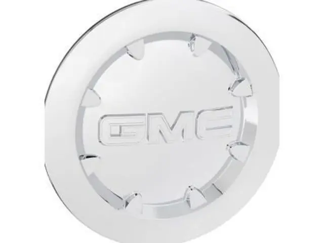 9598046 - : Part# 9598046 Button Style Center Cap with GMC Logo for GMC: Sierra 1500, Yukon, Yukon XL 1500, Yukon XL 2500 Image