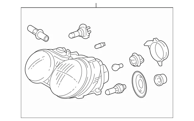 2118202461 - Electrical System: Lamp Unit for Mercedes-Benz Image