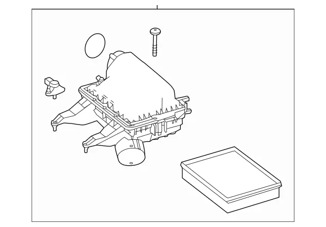 9065280100 - Engine: Damping Air Filter for Mercedes-Benz: Sprinter 2500, Sprinter 3500 Image