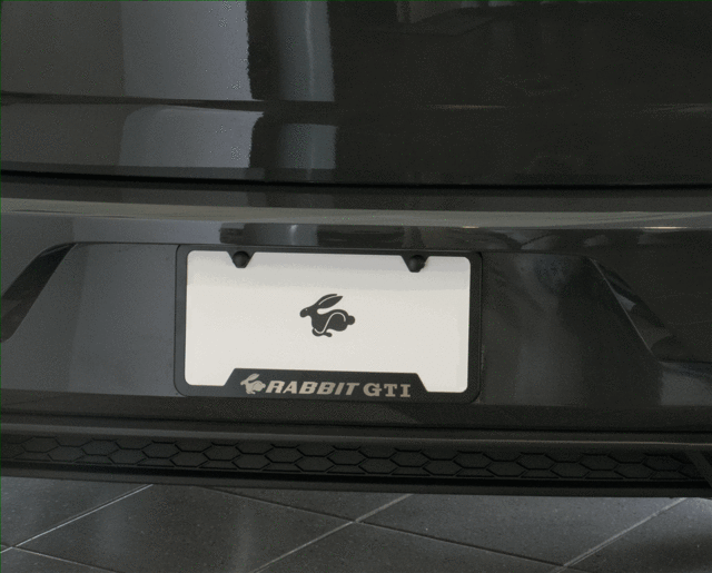 5G0087700 - : Rabbit Gti License Plate Frame Kit for Volkswagen: GTI Image