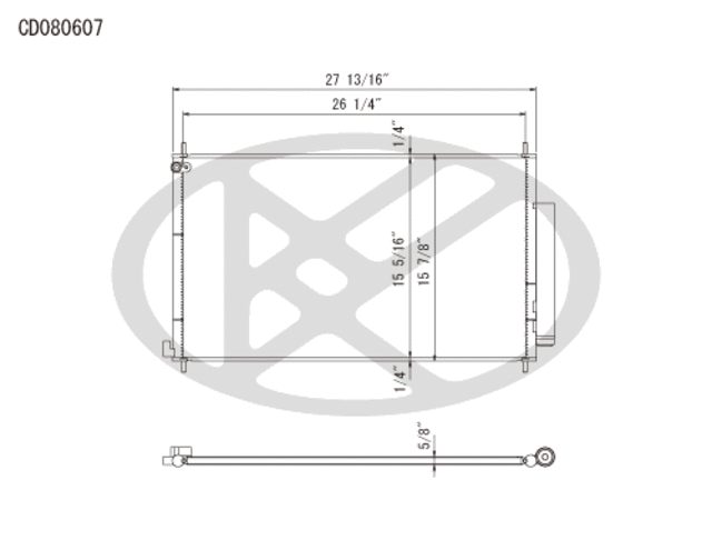 CD080607 - : Koyorad A/C Condenser for Koyo Image