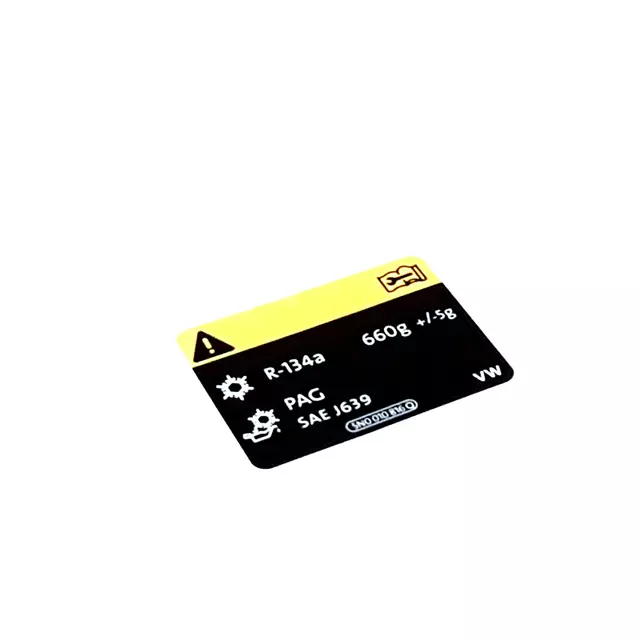 5N0010008 - Body: AC Label for Volkswagen: Tiguan, Tiguan Limited Image