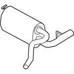 KV6Z5230B - : Muffler for Ford: Transit Connect Image